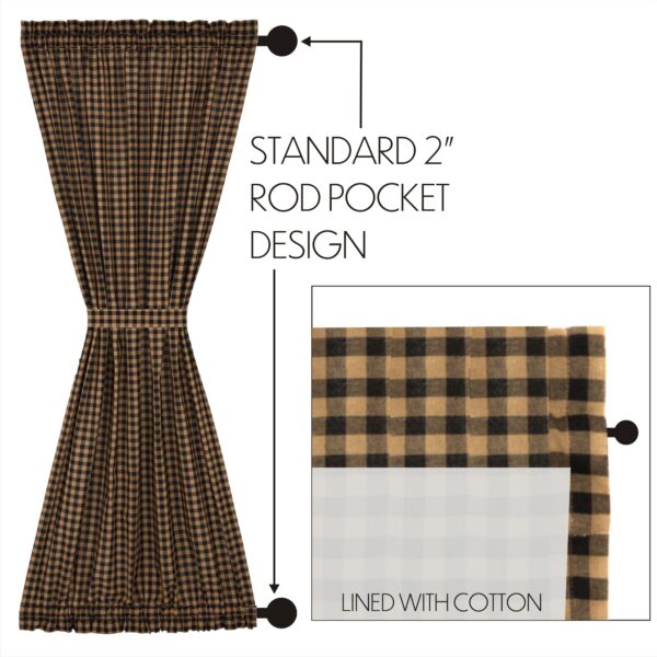 VHC-51135 - Black Check Door Panel 72x40
