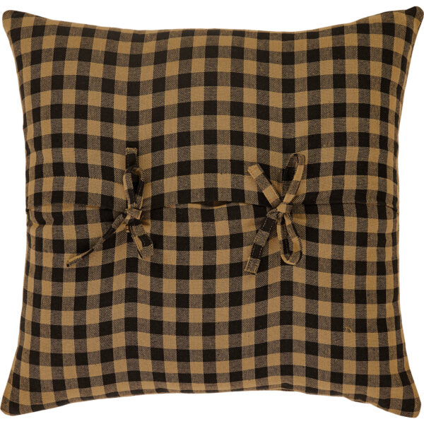 VHC-5962 - Black Check Pillow Cover Fabric 16x16
