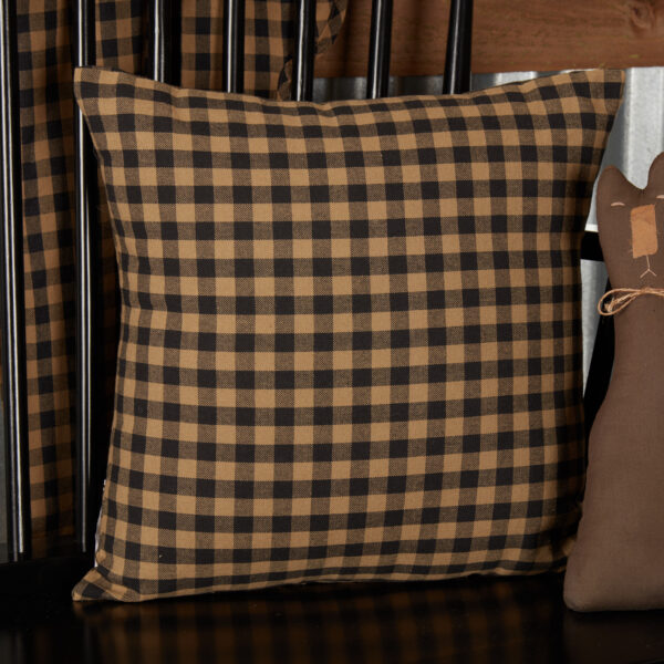 VHC-5962 - Black Check Pillow Cover Fabric 16x16
