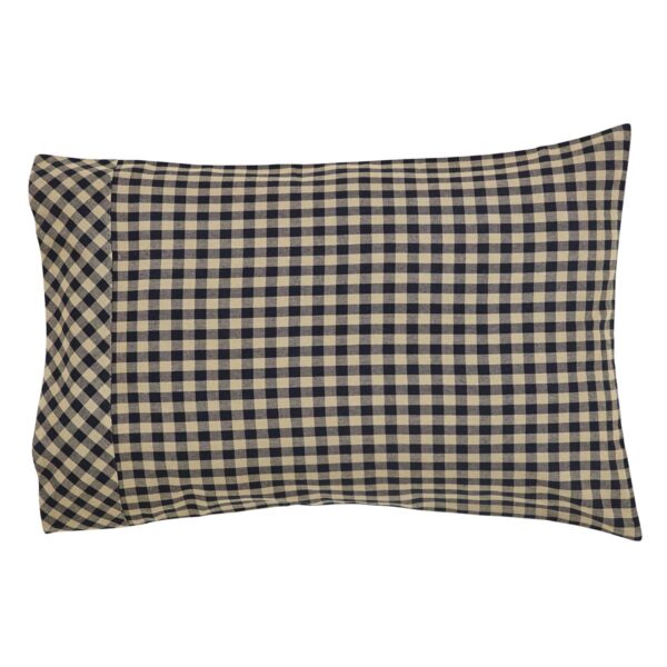 VHC-5961 - Black Check Standard Pillow Case Set of 2 21x30