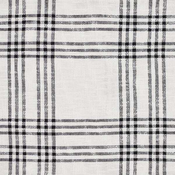 VHC-80294 - Black Plaid Fabric Euro Sham 26x26