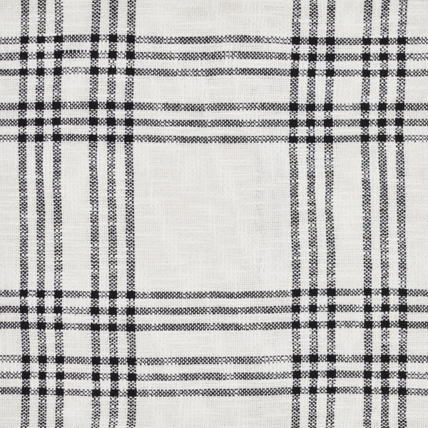 VHC-80297 - Black Plaid Fabric Pillow 18x18
