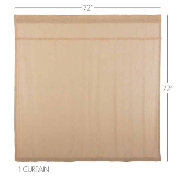 VHC-51189 - Burlap Vintage Shower Curtain 72x72