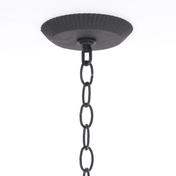 Textured Black Textured Black Ceiling Plate Kit w/3-feet of Chain