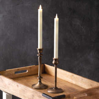 Set of Two Infinite Wick Wax Taper Candles by CTW Home Collection