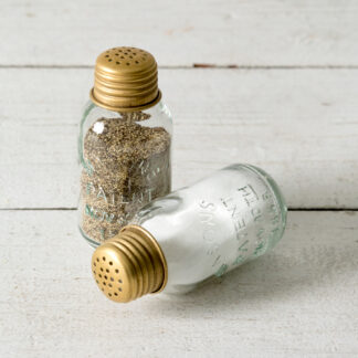 Mini Mason Jar Salt Shakers - Antique Brass by CTW Home Collection