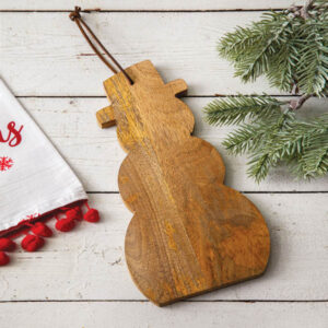 Snowman Wood Board by CTW Home Collection