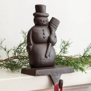 Cast Iron Snowman Stocking Holder by CTW Home Collection