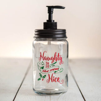 Naughty is the New Nice Soap Dispenser by CTW Home Collection