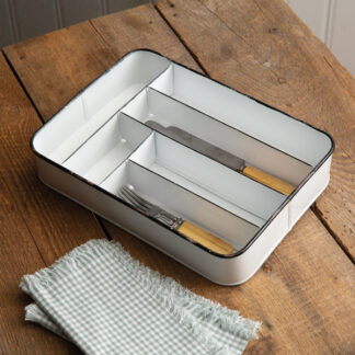 Farmhouse Cutlery Tray by CTW Home Collection