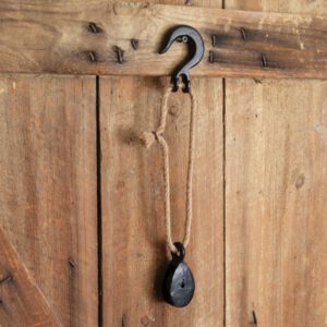 Hook With Cast Iron Pulley by CTW Home Collection