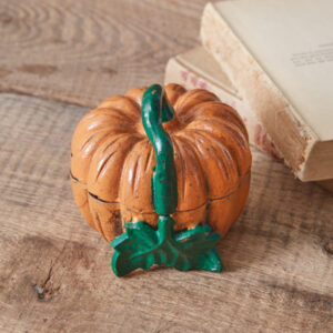Cast Iron Mini Pumpkin Trinket Box by CTW Home Collection