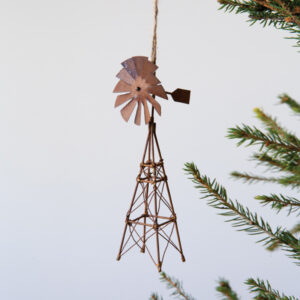 Rustic Windmill Ornament - Box of 4 by CTW Home Collection