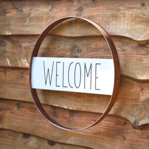 Welcome Rustic Metal Sign by CTW Home Collection