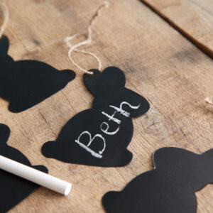 Cutout Bunny Chalkboard Tags by CTW Home Collection