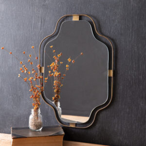 Powder Room Notched Corner Mirror by CTW Home Collection