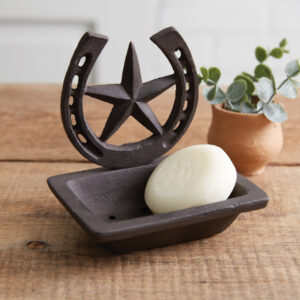 Western Horseshoe and Star Soap Dish by CTW Home Collection