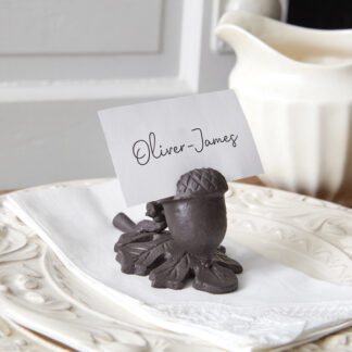 Iron Acorn Place Card Holder by CTW Home Collection
