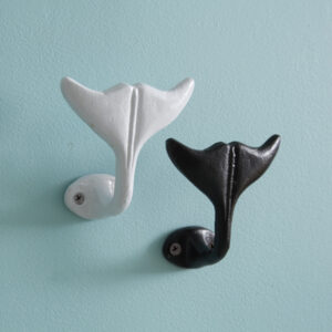 Set of Two Whale Fluke Hooks by CTW Home Collection