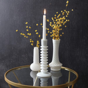 Milk Glass Taper Candle Holder by CTW Home Collection