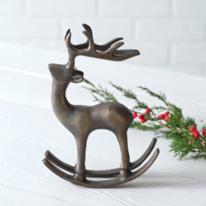 Tabletop Rocking Reindeer by CTW Home Collection
