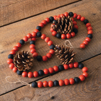 Decorative Wood Beads - Orange by CTW Home Collection