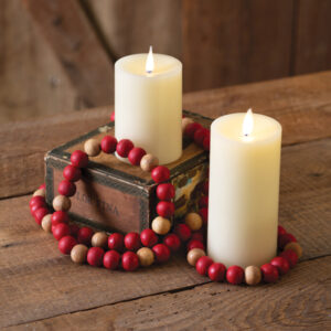 Decorative Wood Beads - Red by CTW Home Collection