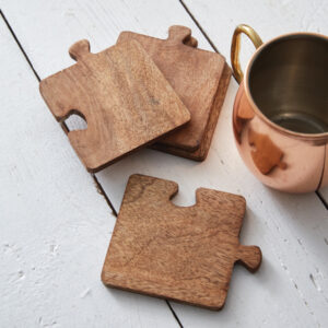 Set of Four Puzzle Coasters by CTW Home Collection