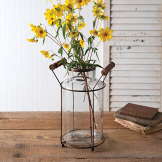 Milk Can Flower Frog Vase by CTW Home Collection