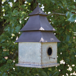 Galvanized Pagoda Birdhouse by CTW Home Collection