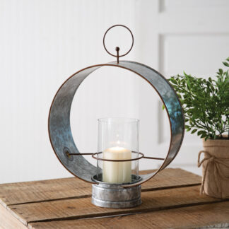 Large Round Candle Lantern by CTW Home Collection