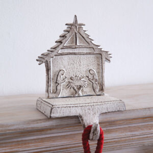 Cast Iron Nativity Stocking Holder by CTW Home Collection