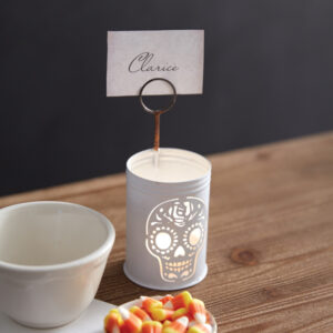 Sugar Skull Luminary Place Card Holder by CTW Home Collection