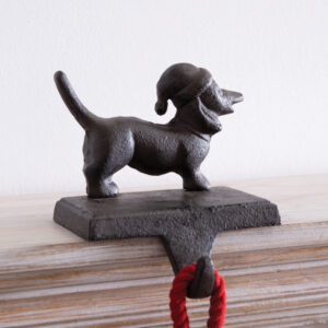 Cast Iron Dachshund Stocking Holder by CTW Home Collection