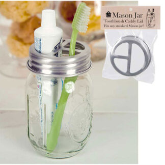 Mason Jar Toothbrush Holder by CTW Home Collection