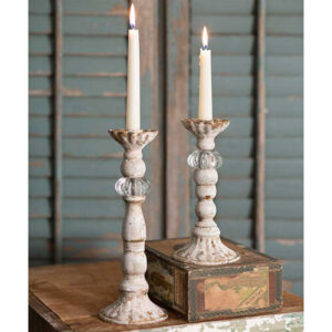 Set of Two Chrissy Taper Candle Holders by CTW Home Collection