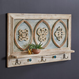 French Provincial Wall Decor with Hooks by CTW Home Collection