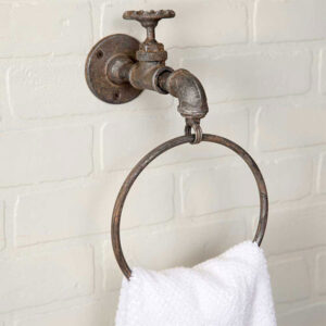 Water Spigot Towel Ring by CTW Home Collection