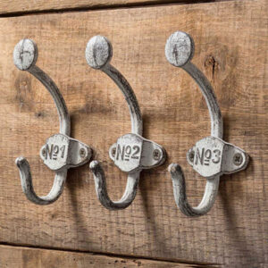 Set of Three Numbered Wall Hooks by CTW Home Collection