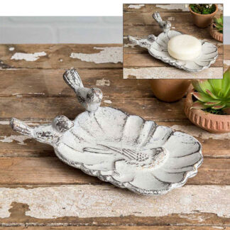 White Wren Soap Dish by CTW Home Collection