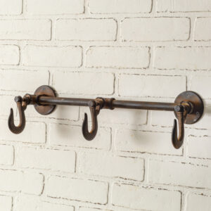 Industrial Three Hook Wall Rack by CTW Home Collection