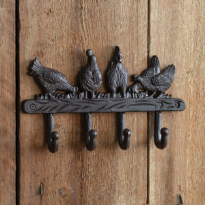 Hens and Chicks Wall Hooks by CTW Home Collection