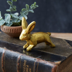 Mini Gold Bunny Figurine by CTW Home Collection