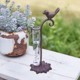 Rustic Bird Tabletop Rain Gauge by CTW Home Collection