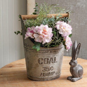 Coal Bucket with Wooden Handle by CTW Home Collection