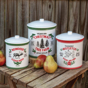 Set of Three Holiday Storage Containers by CTW Home Collection