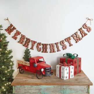 Merry Christmas Vintage Banner by CTW Home Collection