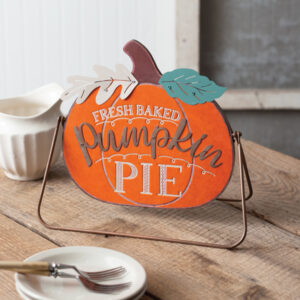 Fresh Baked Pumpkin Pie A-Frame Tabletop Sign by CTW Home Collection
