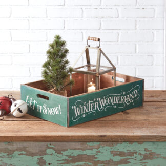 Winter Wonderland Holiday Wood Crate by CTW Home Collection