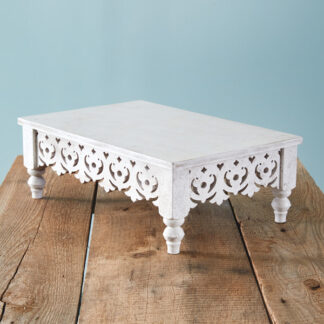 Large Decorative Flourish Wood Riser by CTW Home Collection